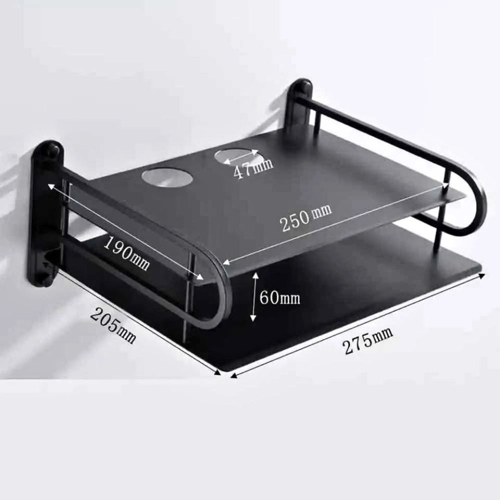 Wall Mount Router Stand With Cable Hole RS01CH